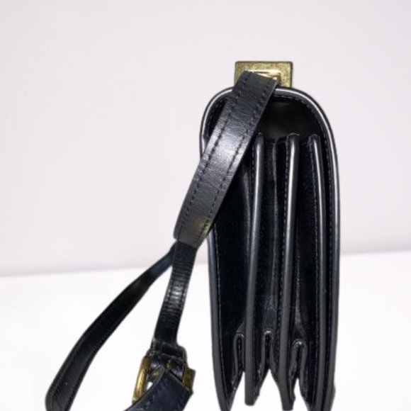 SAINT LAURENT 538791 OSX0J Domino Medium Ultra-Calf Soft Black - Picture 2 of 6